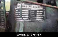 das Typenschild des Normag das Typenschild des Normag